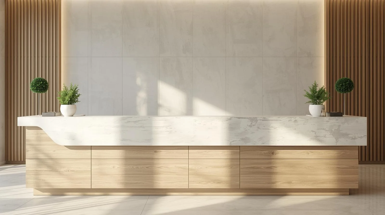 Quầy Lễ Tân Phong Cách Hàn Quốc