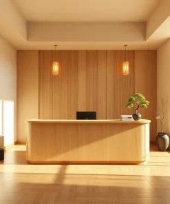 Quầy lễ tân phong cách Nhật Bản