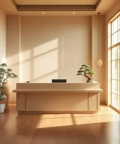 Quầy lễ tân phong cách Nhật Bản