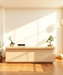 Quầy lễ tân phong cách Nhật Bản