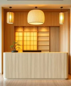 Quầy lễ tân phong cách Nhật Bản