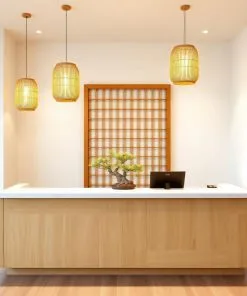 Quầy lễ tân phong cách Nhật Bản