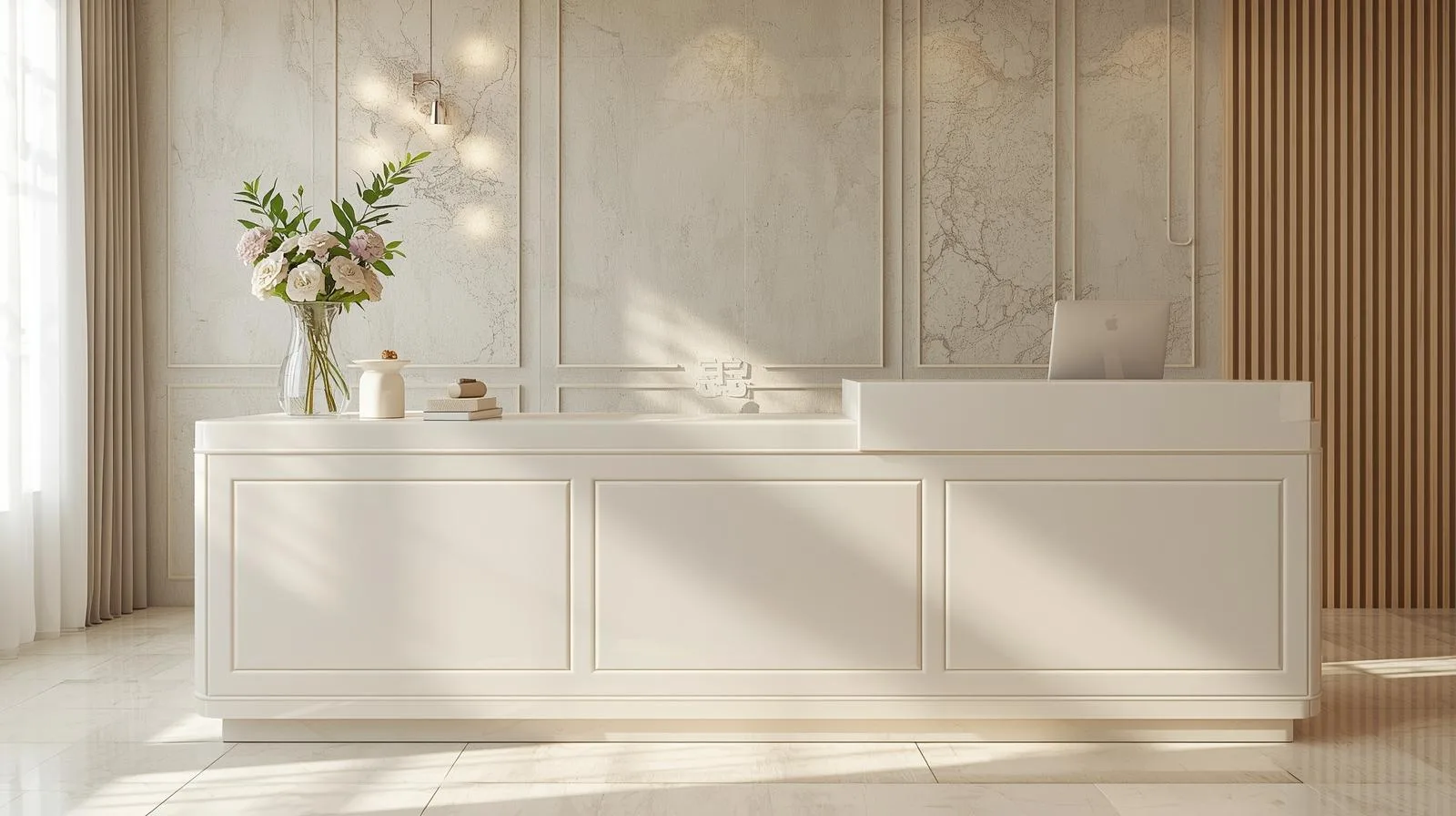 Quầy lễ tân spa