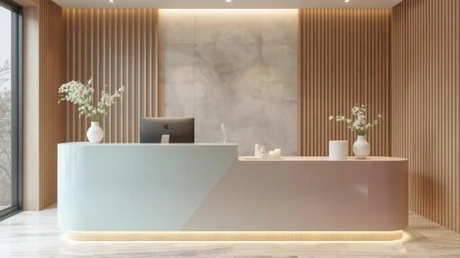 Quầy lễ tân spa