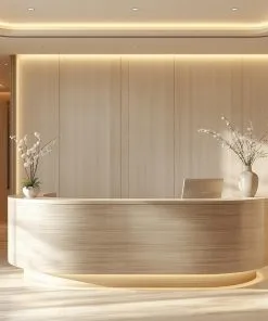 Quầy lễ tân spa sang trọng xu hướng 2025