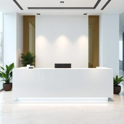Quầy lễ tân theo kích thước đặt hàng