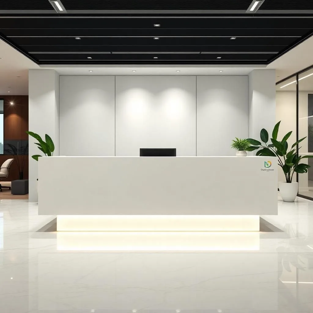 Quầy lễ tân theo kích thước đặt hàng