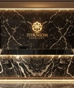 Quầy lễ tân thiết kế riêng theo thương hiệu