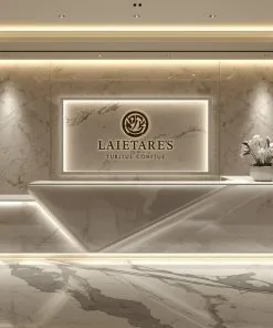 Quầy lễ tân văn phòng hiện đại