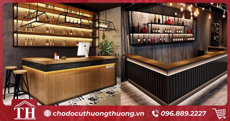 Quầy pha chế quán bar sang trọng