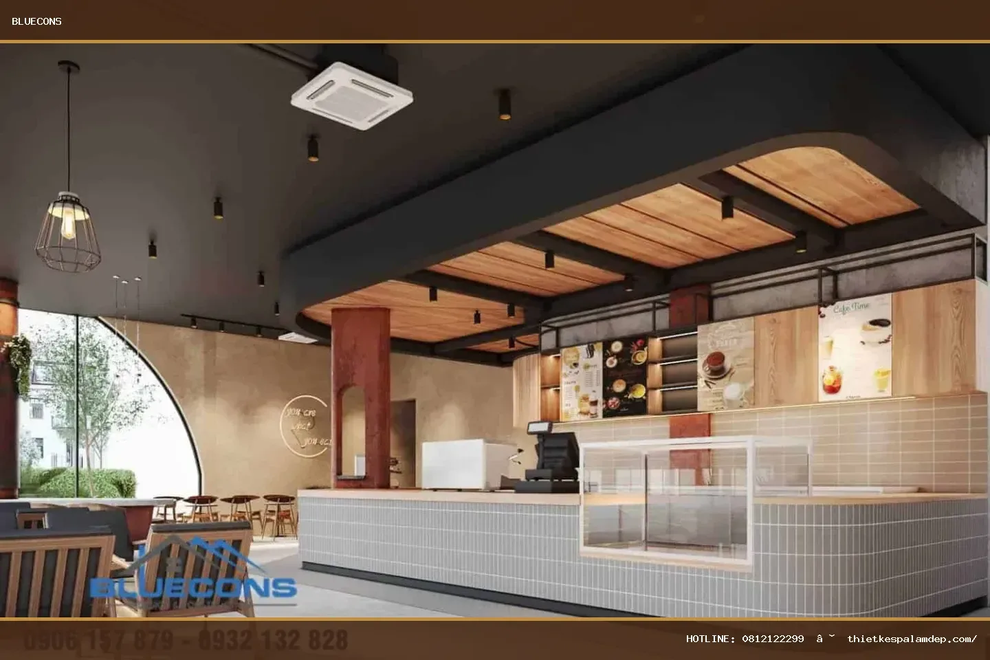quầy thu ngân quán cafe – hình ảnh Bluecons