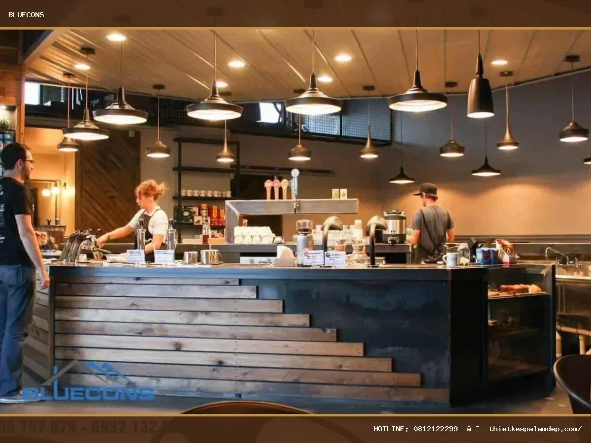 quầy thu ngân quán cafe – hình ảnh Bluecons