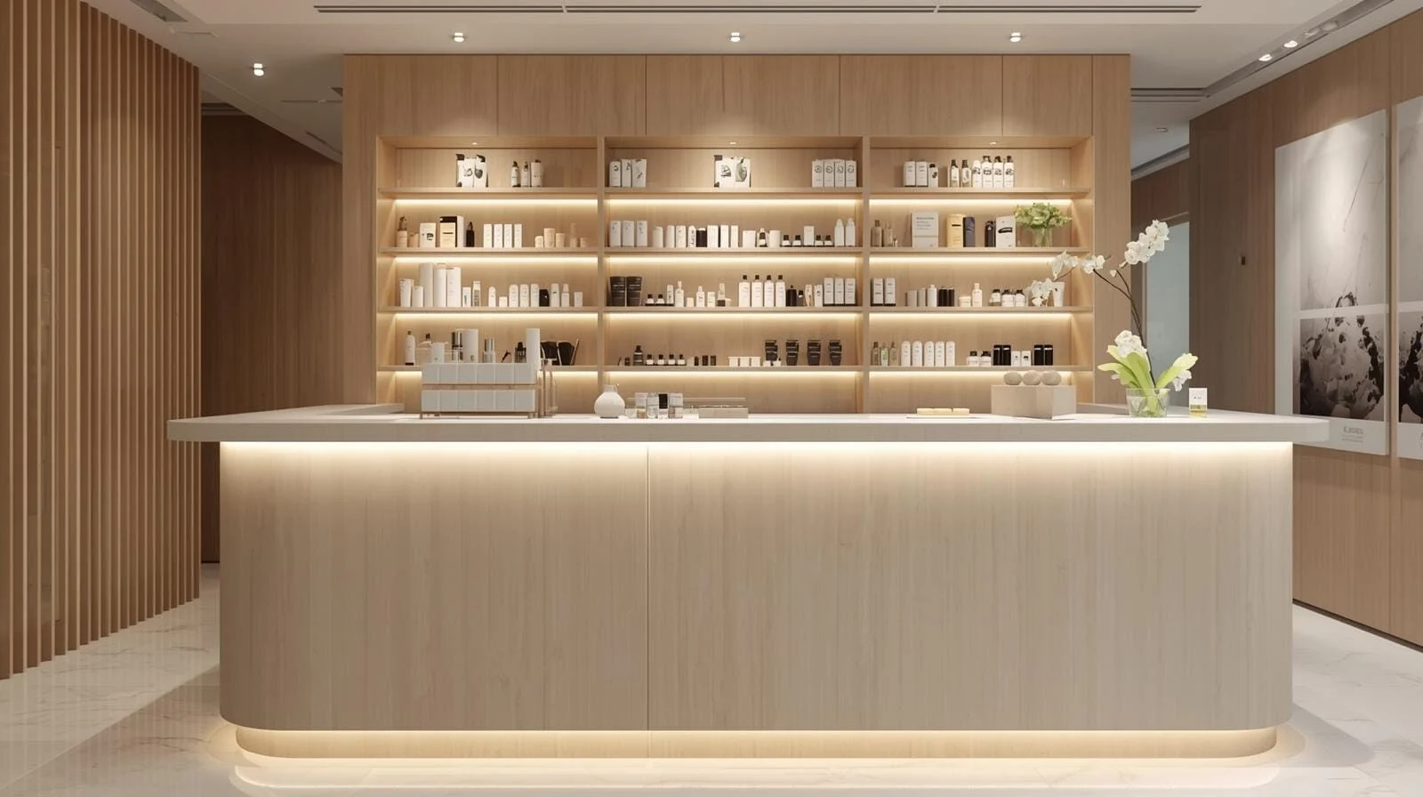 Quầy thu ngân spa
