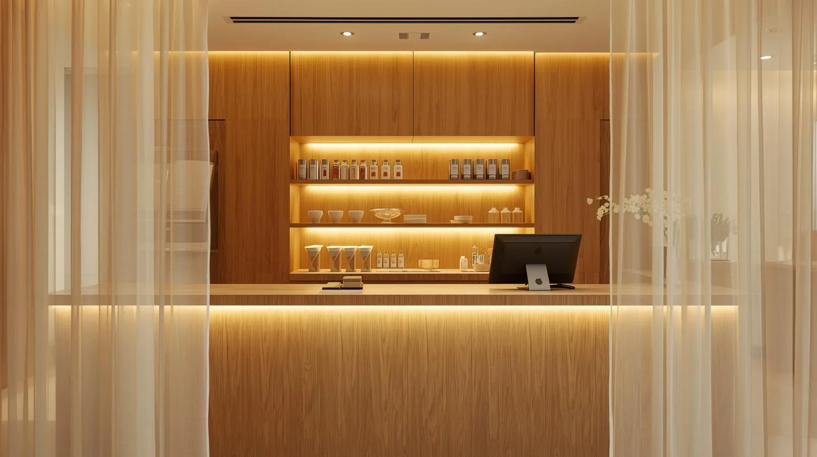 Quầy thu ngân spa