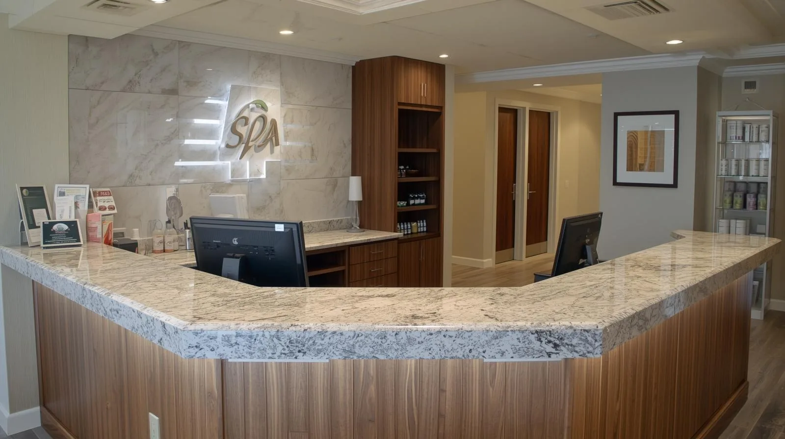 Quầy thu ngân spa