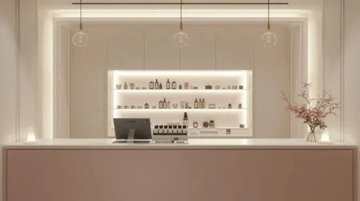 Quầy thu ngân spa