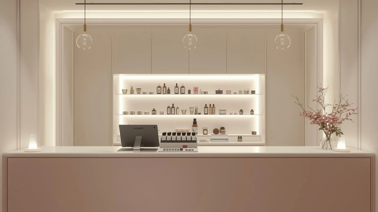 Quầy thu ngân spa