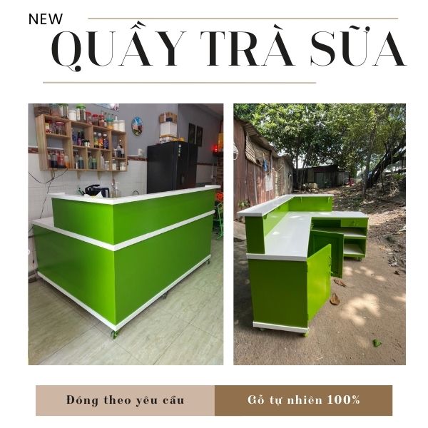 Đóng quầy pha chế theo yêu cầu 1 Quầy pha chế đẹp