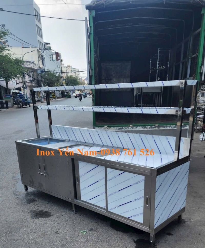 Quầy pha chế inox