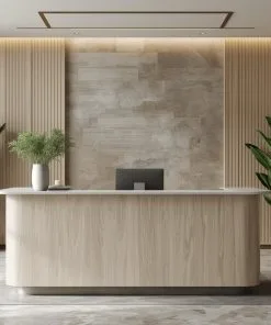 Quầy lễ tân gỗ công nghiệp chống ẩm