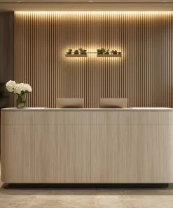 Quầy lễ tân gỗ công nghiệp chống ẩm