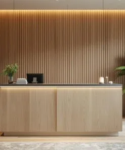 Quầy lễ tân gỗ công nghiệp chống ẩm