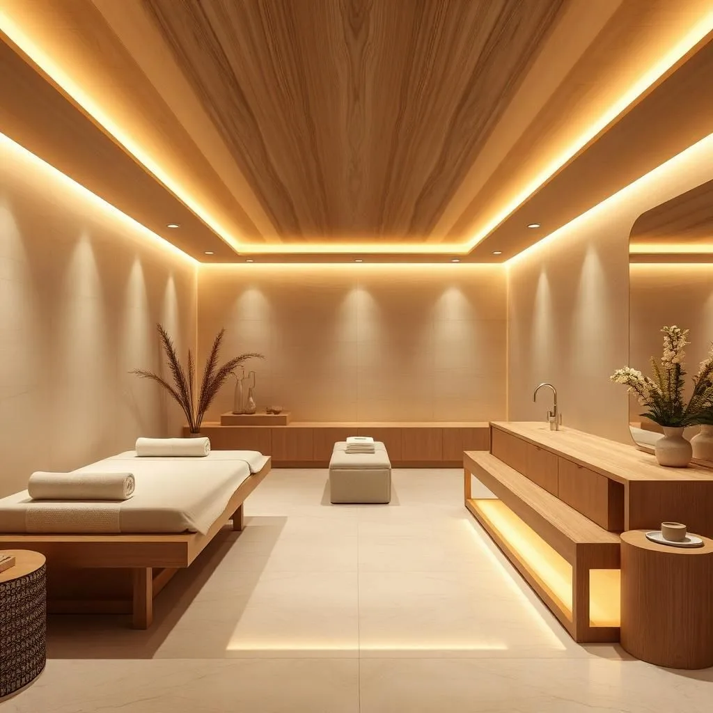Thi công spa bằng gỗ MDF, MDF chống ẩm