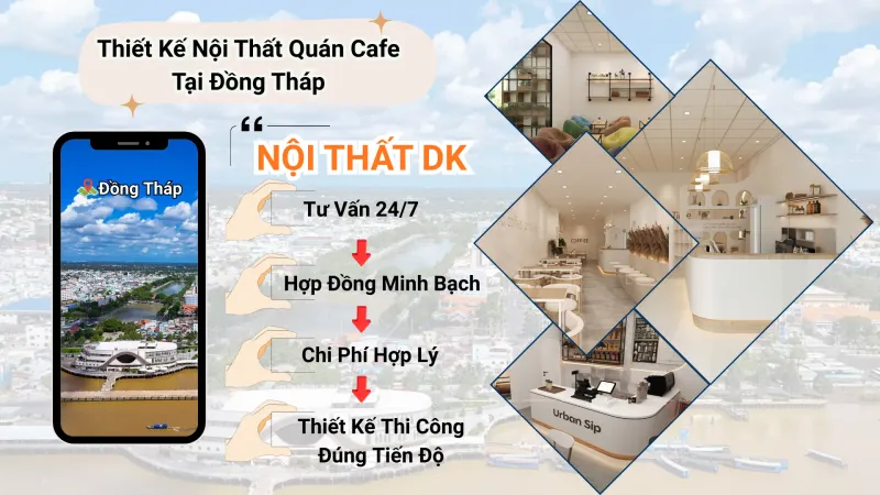 Thi công nội thất quán cafe