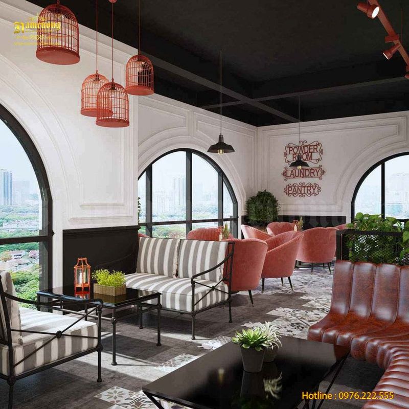 Khu vực quầy bar cao cấp