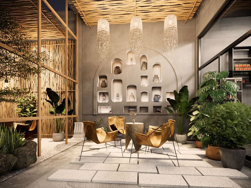 Thi Công Quán Cafe Chuyên Nghiệp 2 Hình ảnh thiết kế quán cafe sân vườn tại Hải Dương