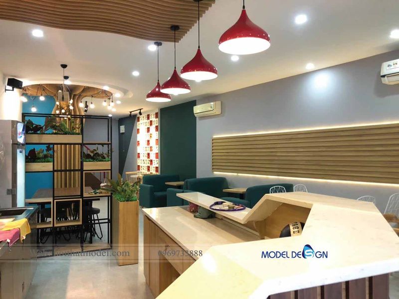 Hình ảnh thiết kế quán cafe tại Bến Tre