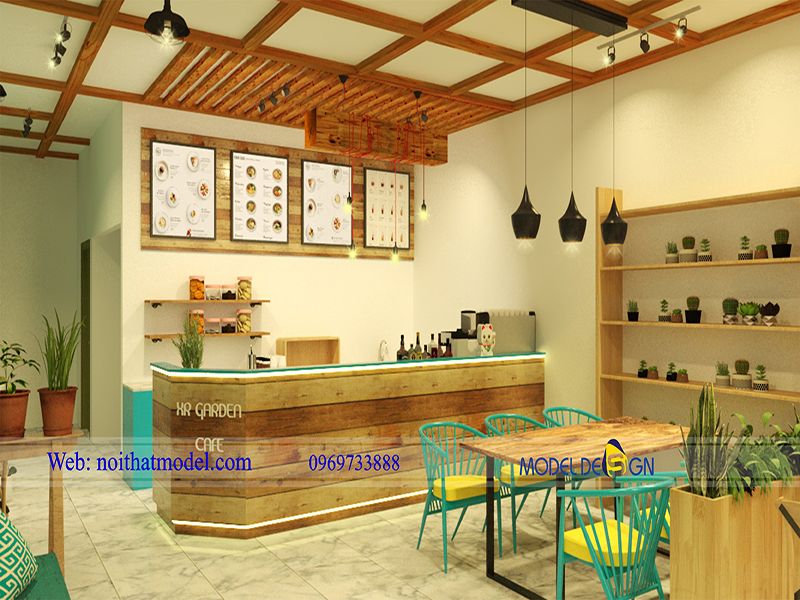 Thi Công Quán Cafe Theo Yêu Cầu 5 Thiết kế quán trà sữa theo yêu cầu