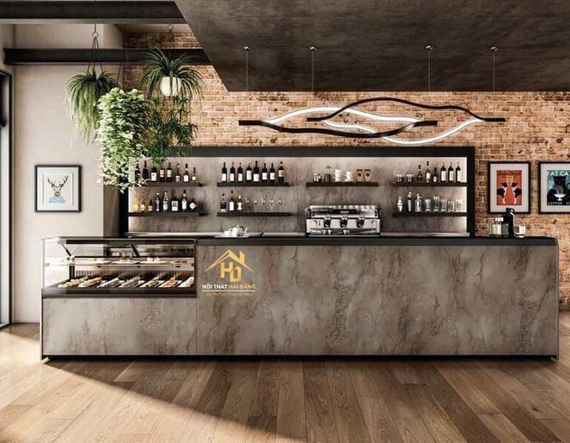 Đơn vị làm quầy pha chế 2 Thiết kế và thi công quầy bar 3-4