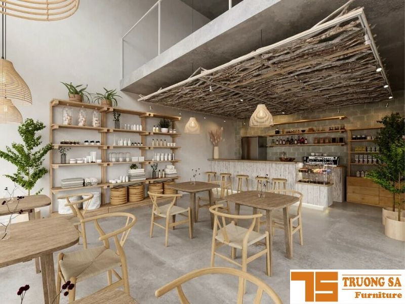 Thi Công Trần Quán Cafe 2 Trang trí trần quán cafe đẹp