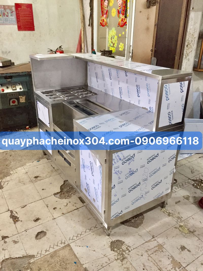 Quầy pha chế nhỏ cho quán cafe, trà sữa